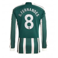 Manchester United Bruno Fernandes #8 Gostujuci Dres 2023-24 Dugi Rukav